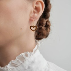 Karen Walker Gold-Plated Heart Earrings (KW15ER GP)
