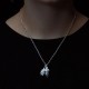 Karen Walker Acorn & Leaf Necklace Silver Pendant Karen Walker Acorn & Leaf Pendant in Sterling Silver