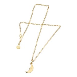Karen Walker Gold-Plated Moon Necklace (KW20PN GP)