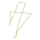 Karen Walker Gold-Plated Moon Necklace – KW20PN GP – Luxury Jewellery Karen Walker Gold-Plated Moon Necklace KW20PN GP – Celestial Pendant on Belcher Chain