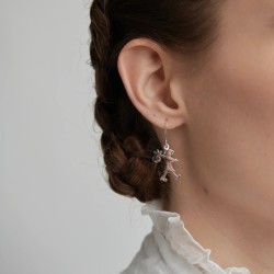 Karen Walker Gold-Plated Runaway Girl Earrings (KW22ER GP)