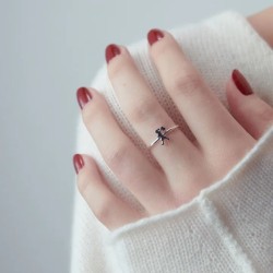 Mini Runaway Girl Ring Silver Mini Runaway Girl Ring Silver