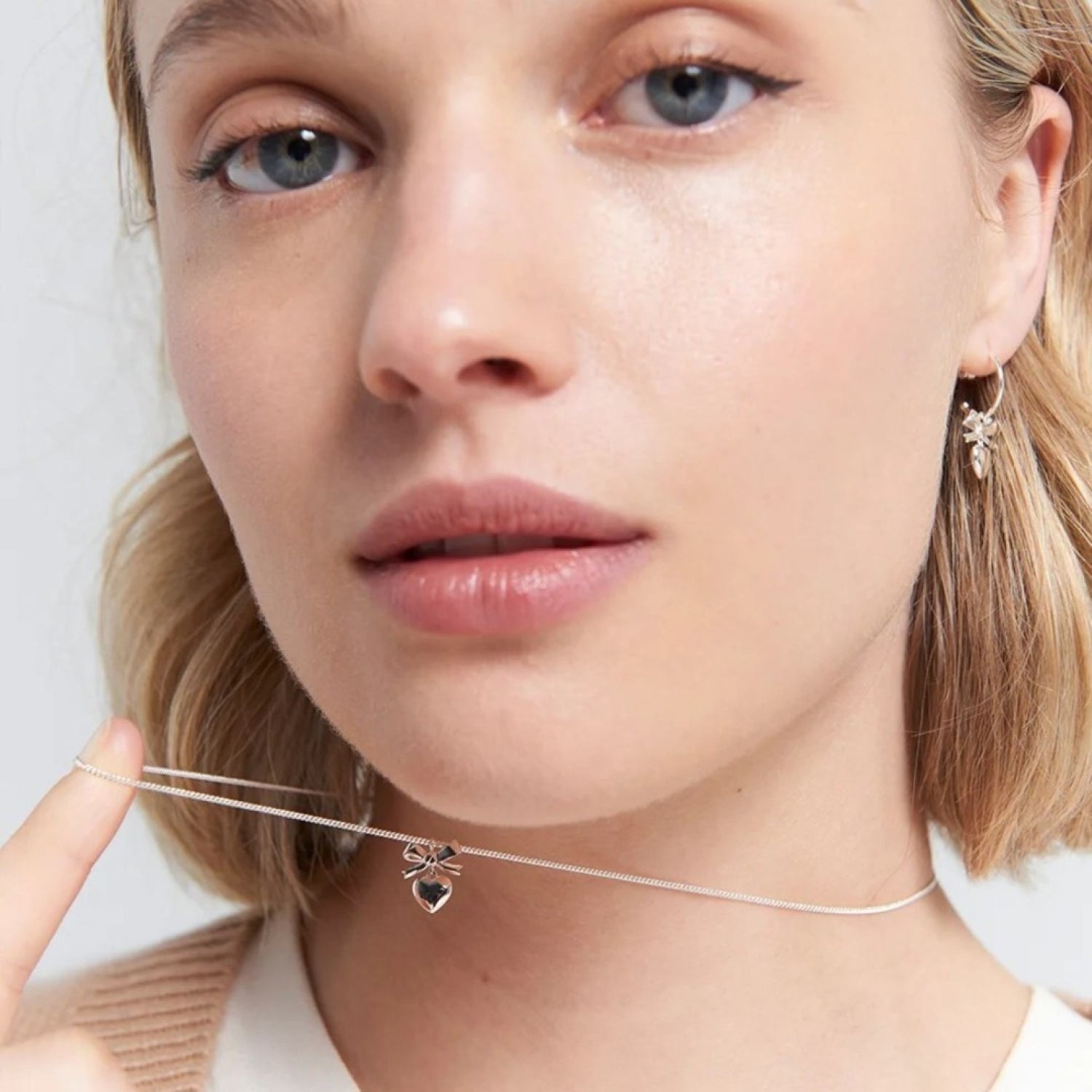 Karen Walker Mini Superlove Necklace Silver Karen Walker Mini Superlove Necklace in Sterling Silver