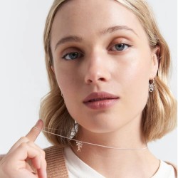 Mini Girl with a Bow Necklace Silver Mini Girl with a Bow Necklace Silver