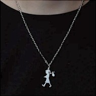 Runaway Girl Large Pendant Silver Runaway Girl Large Pendant Silver
