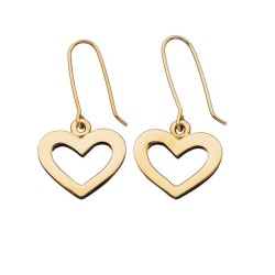 Karen Walker Gold-Plated Heart Earrings (KW15ER GP)