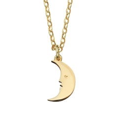 Karen Walker Gold-Plated Moon Necklace (KW20PN GP)