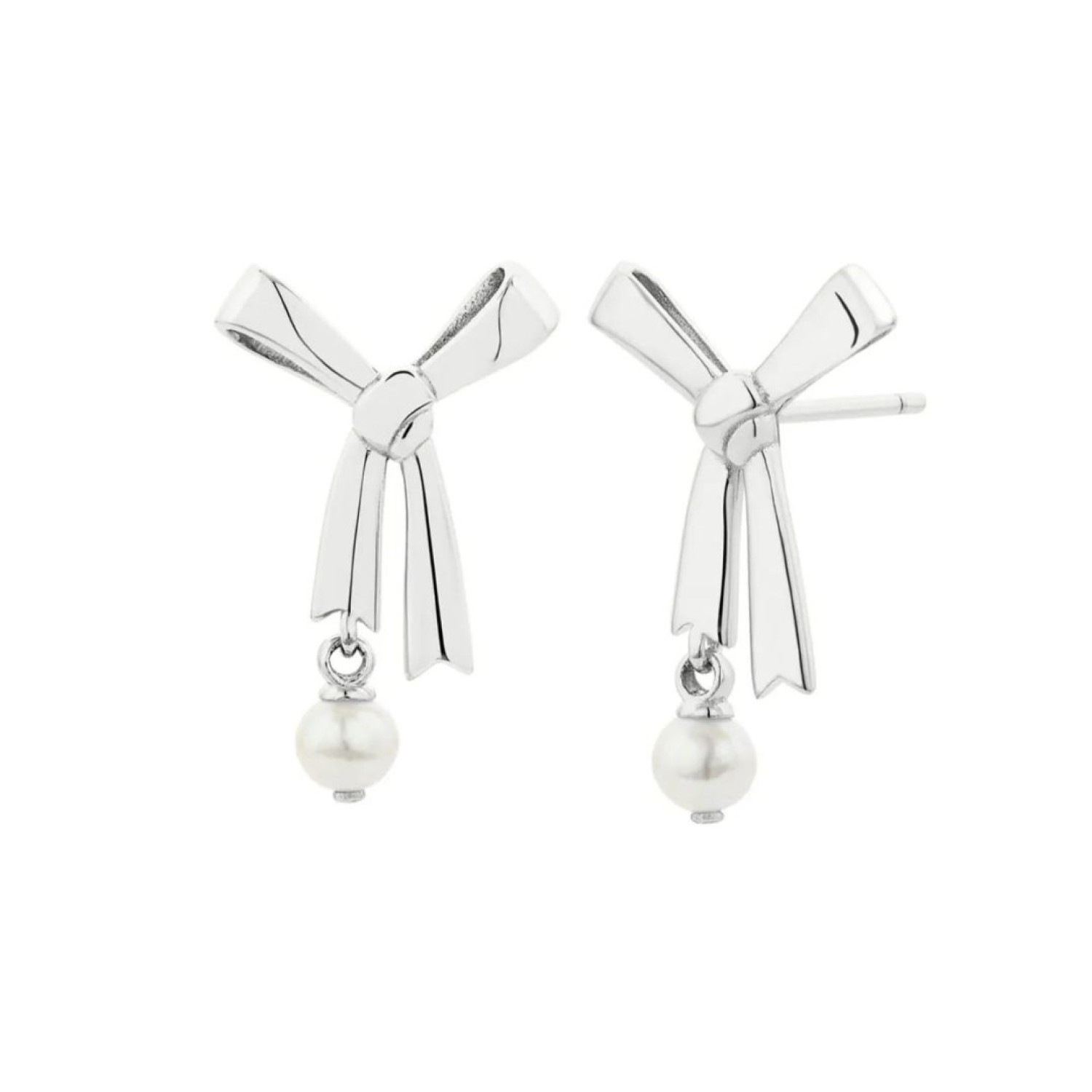 Karen Walker Pearl Bow Studs – Silver | KW492ER-STG-FWP Karen Walker Pearl Bow Studs – Silver | KW492ER-STG-FWP