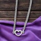 Karen Walker Mini Heart Necklace Silver Karen Walker Mini Heart Necklace in Sterling Silver