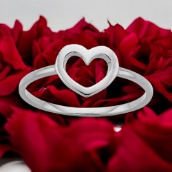 Mini Heart Ring Silver