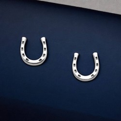 Mini Horseshoe Studs Silver