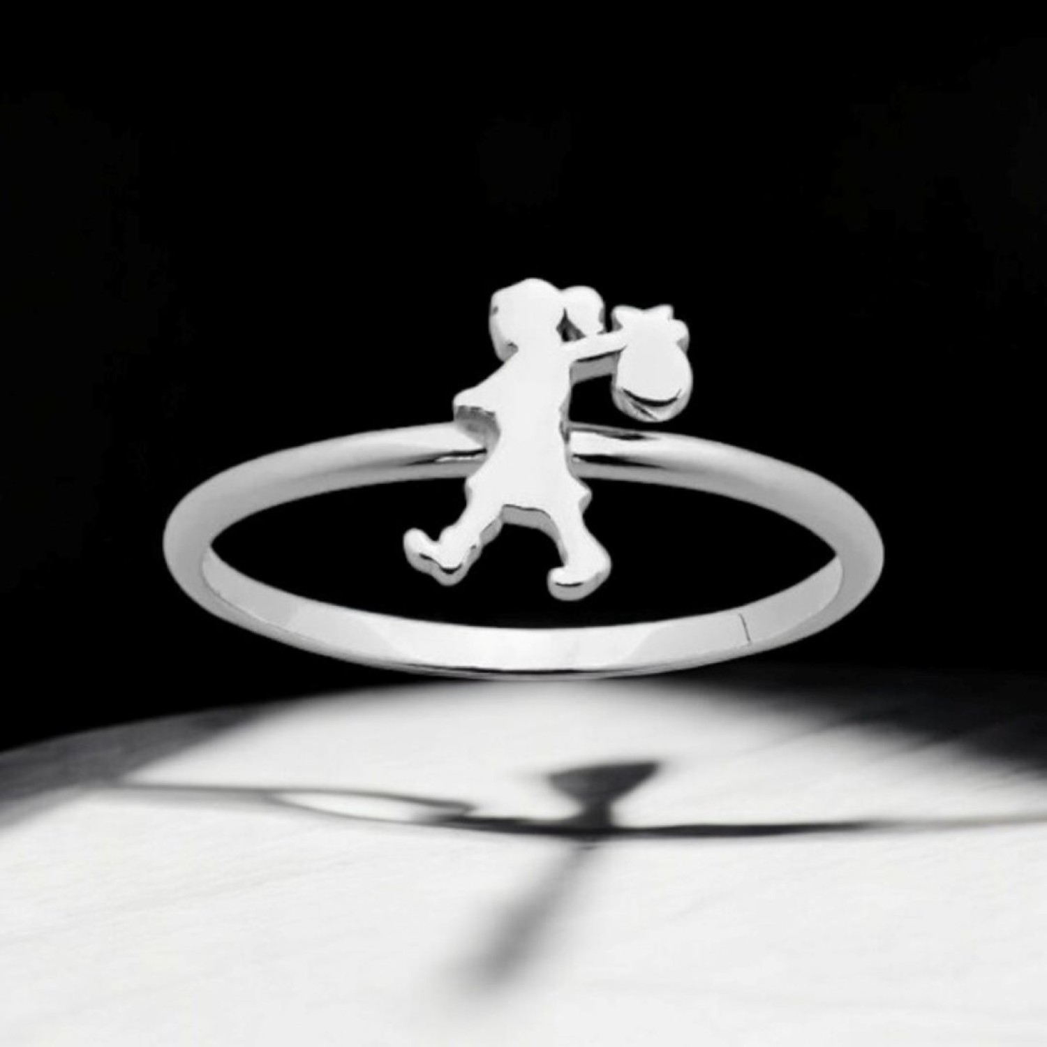 Karen Walker Mini Runaway Girl Ring Silver Karen Walker Mini Runaway Girl Ring in Sterling Silver