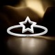 Mini Star Ring Silver by Karen Walker Mini Star Ring Silver by Karen Walker | Featuring hollow star at the center