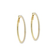PERLA: Large Pearl Hoop Earrings TBJ3853-02-28