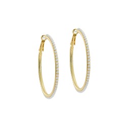PERLA: Large Pearl Hoop Earrings TBJ3853-02-28