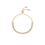 PERRMEL: Pearl Adjustable Tennis Bracelet TBJ3828-02-28