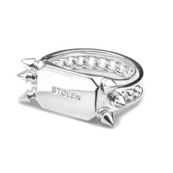 PRECIOUS PUNK BLOCK RING 