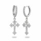 Sterling Silver CZ Tiered Drop Earrings – QED1753 | Christies Jewellery NZ Sterling Silver CZ Tiered Drop Earrings – QED1753