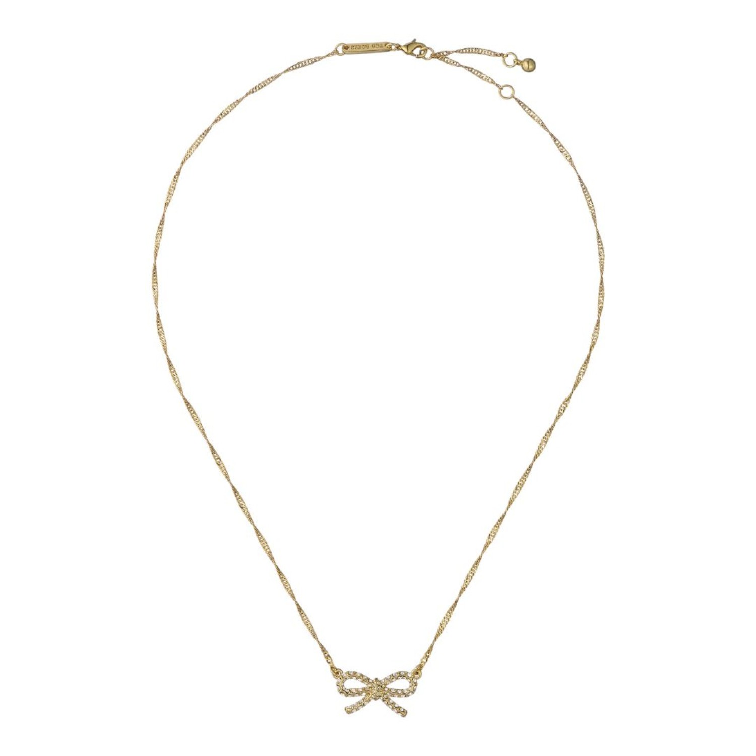 Ribah: Ted Baker crystal silver tone ribbon bow pendant TBJ3993-02-02 Ribah: Ted Baker crystal silver tone ribbon bow pendant TBJ3993-02-02 by Ted Baker