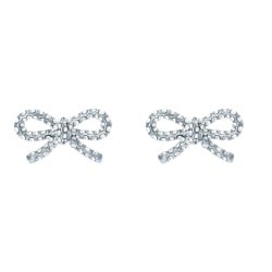  Ribecca: Ted Baker Cubic Zirconia Bow Stud Earrings TBJ3999-01-02