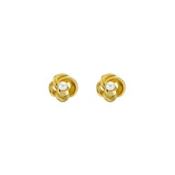 FLO: Pearl Flower Stud Earrings TBJ3759-02-28