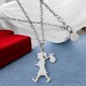Karen Walker Runaway Girl Necklace Large Pendant Silver Karen Walker Runaway Girl Large Pendant in Sterling Silver