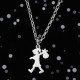 Karen Walker Runaway Girl Pendant KW22PN in Sterling Silver – 45cm Chain