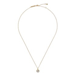 SOLTELL: Solitaire Sparkle Crystal Pendant Necklace TBJ3695-02-02