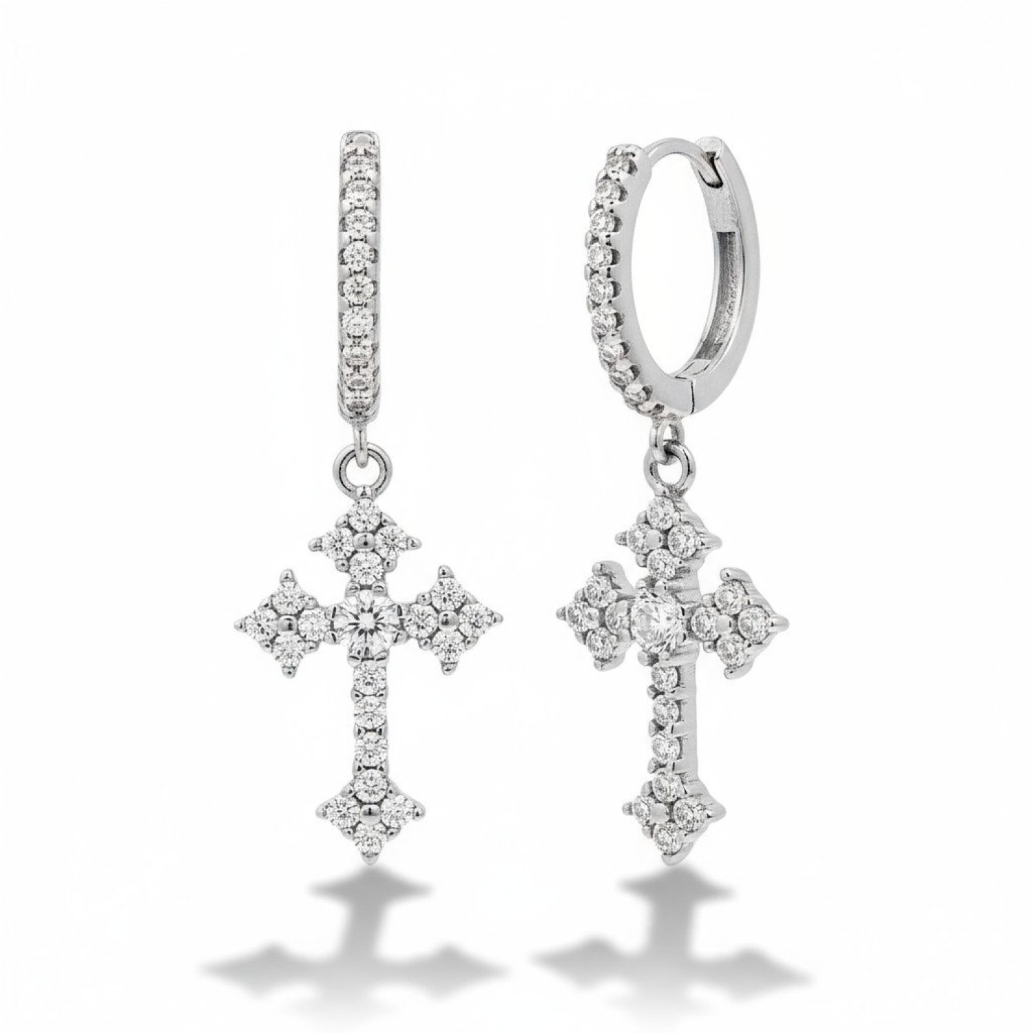 Sterling Silver CZ Tiered Drop Earrings – QED1753 | Christies Jewellery NZ Sterling Silver CZ Tiered Drop Earrings – QED1753