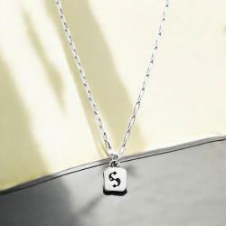 Stolen S Logo Tag Necklace JWL1-25-5