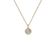 SOLTELL: Solitaire Sparkle Crystal Pendant Necklace TBJ3695-02-02 SOLTELL: Solitaire Sparkle Crystal Pendant Necklace TBJ3695-02-02