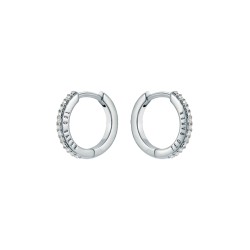HEPLIE: Crystal Hoop Earrings (14mm) TBJ3749-01-02