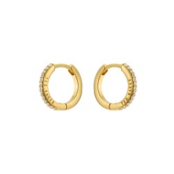 HEPLIE: Crystal Hoop Earrings (14mm) TBJ3749-02-02