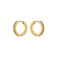 HEPLIE: Crystal Hoop Earrings (14mm) TBJ3749-02-67