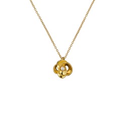FLORA: Pearl Flower Pendant Necklace TBJ3757-02-28
