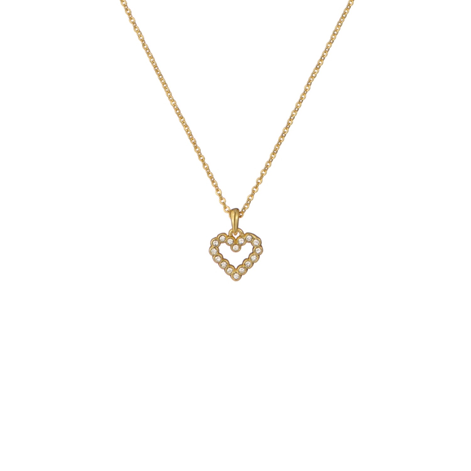 AMORE: Crystal Halo Heart Pendant Necklace TBJ3832-02-02 – AMORE: Crystal Halo Heart Pendant Necklace TBJ3832-02-02 by