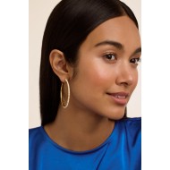 PERLA: Large Pearl Hoop Earrings TBJ3853-02-28 PERLA: Large Pearl Hoop Earrings TBJ3853-02-28