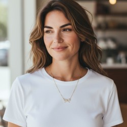  Ribah: Ted Baker crystal silver tone ribbon bow pendant TBJ3993-02-02