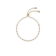 ISELA: Crystal Baguette Slinky Adjustable Bracelet TBJ3780-02-02