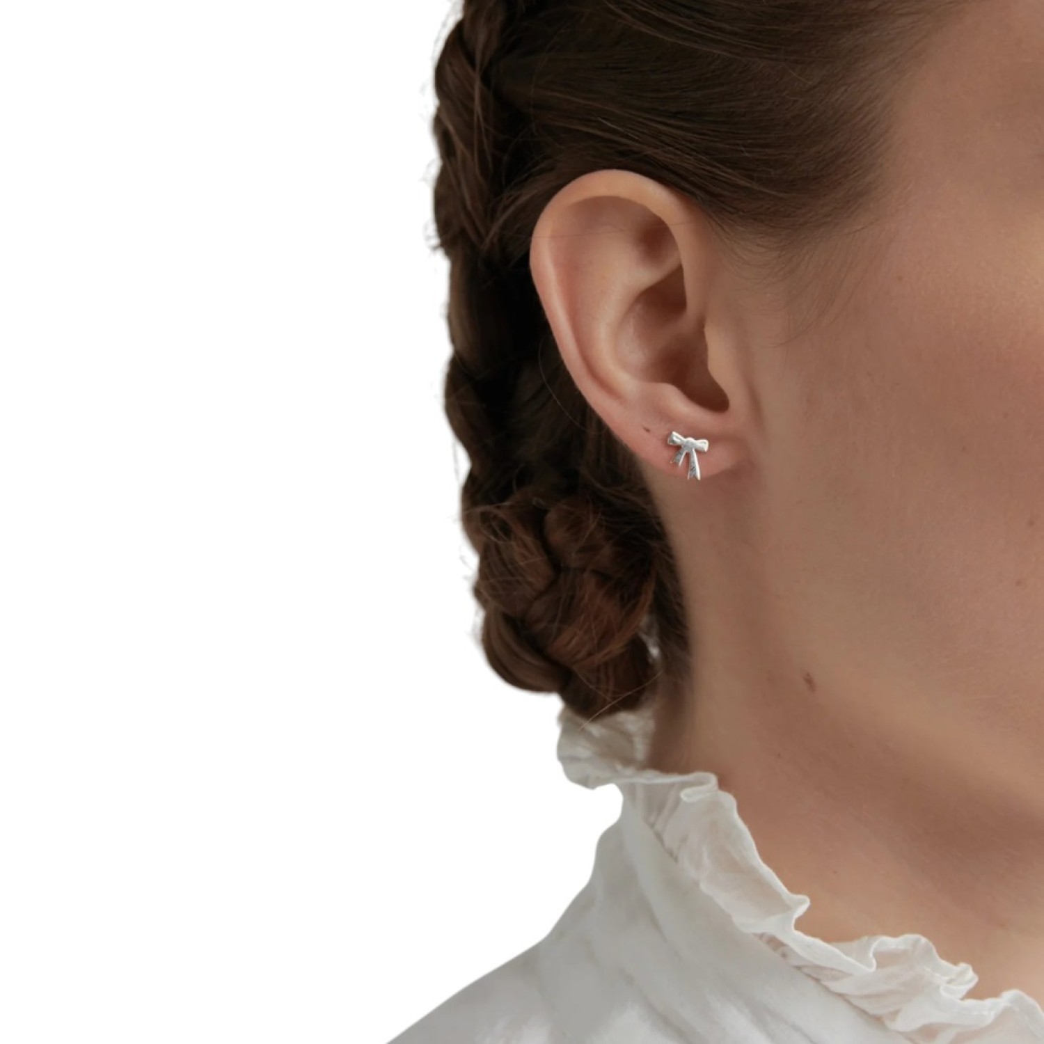 Karen Walker Bow Silver Stud Earrings Karen Walker Bow Studs in Sterling Silver