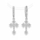 Sterling Silver CZ Tiered Drop Earrings – QED1753 | Christies Jewellery NZ Sterling Silver CZ Tiered Drop Earrings – QED1753