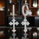 Sterling Silver CZ Tiered Drop Earrings – QED1753 | Christies Jewellery NZ Sterling Silver CZ Tiered Drop Earrings – QED1753