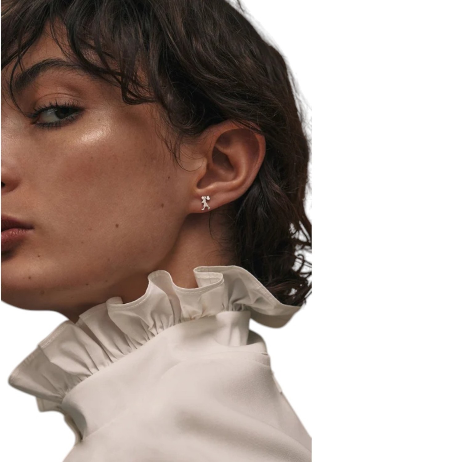 Karen Walker Runaway Girl Silver Stud Earrings Karen Walker Runaway Girl Studs in Sterling Silver