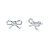  Ribecca: Ted Baker Cubic Zirconia Bow Stud Earrings TBJ3999-01-02