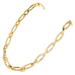 SHIYA : Ted Baker Crystal Encrusted Link Chain Necklace TBJ4045-02-02