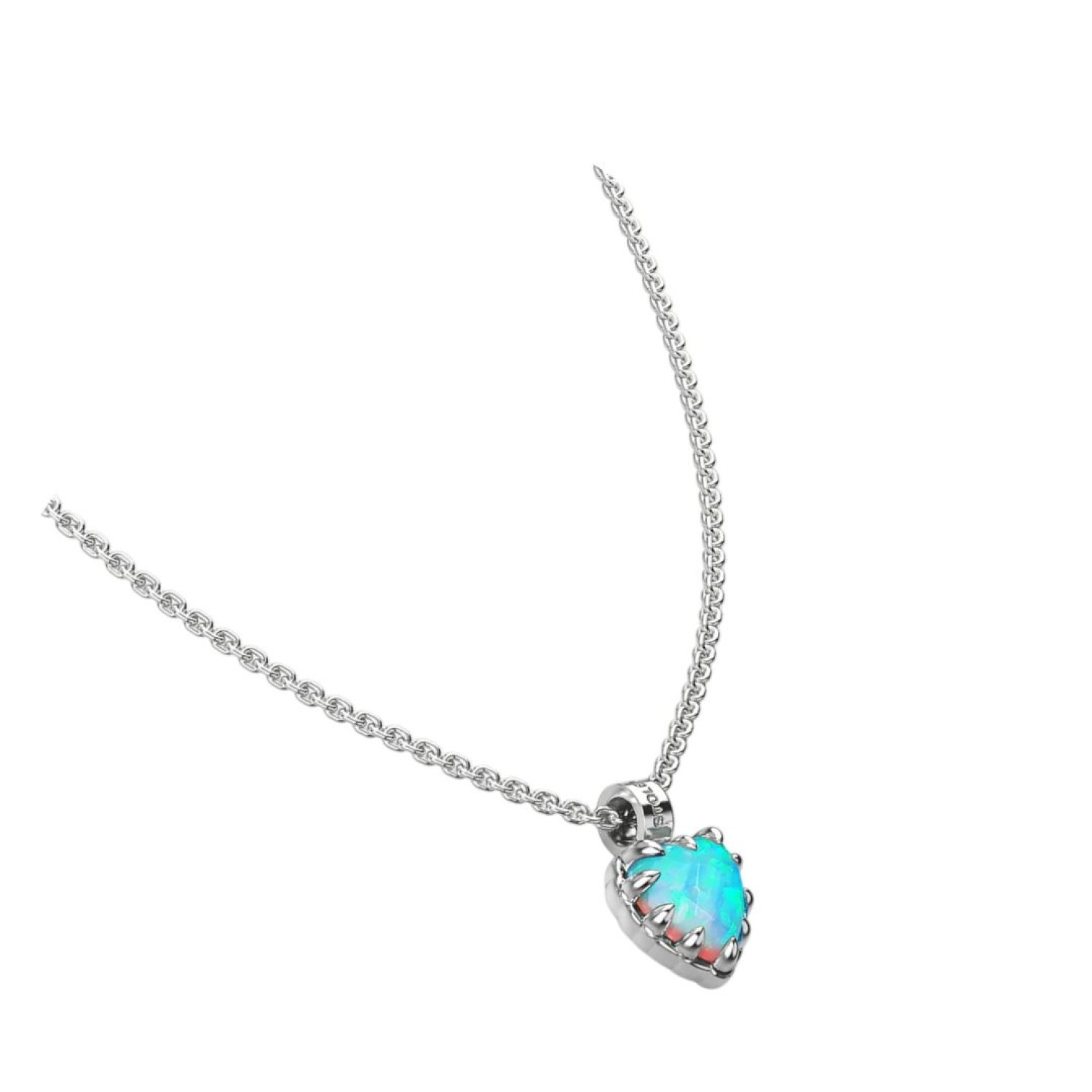Stolen Love Claw Opal Necklace - JWL19184-RO by Stolen Girlfriends Club