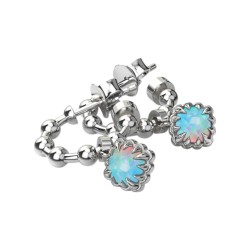 Stolen Love Claw Baby Claw Sleeper Ball Chain Earrings - JWL25ENC2-10-RO