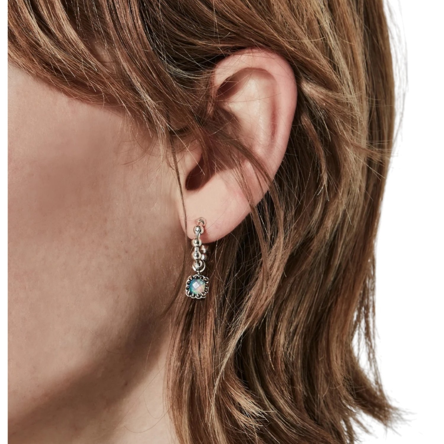 Love Claw Baby Claw Sleeper Ball Chain Earrings - JWL25ENC2-10-RO by Stolen Girlfriends Club