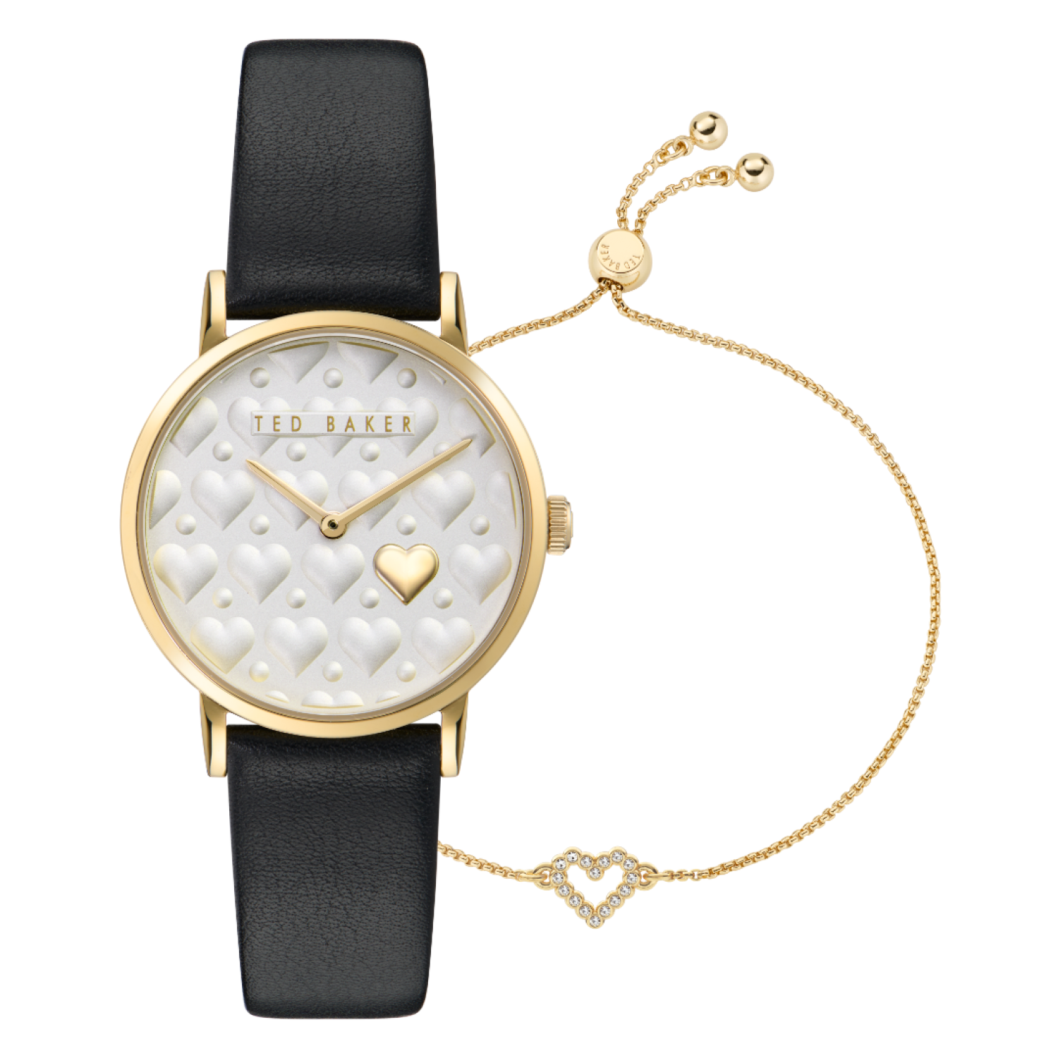 BKGSV2502 Ted Baker Staciie Hearts Black Watch & Bracelet Gift Set BKGSV2502 Ted Baker Staciie Hearts Black Watch & Bracelet Gift Set by Ted Baker