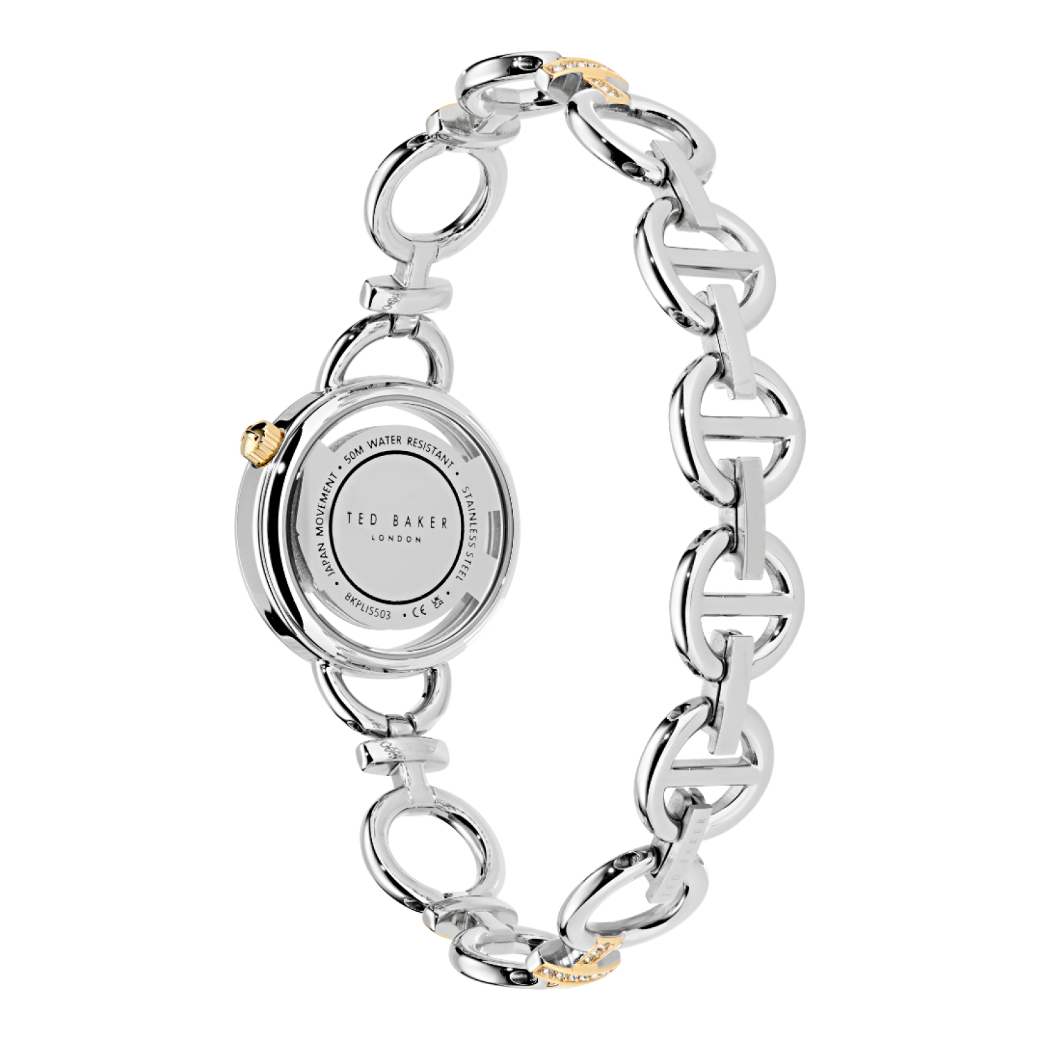 BKPLIS503 Ted Baker Lilabel Bow White Two-Tone Bracelet Watch by Ted Baker